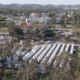 An aerial view of the West LA VA campus